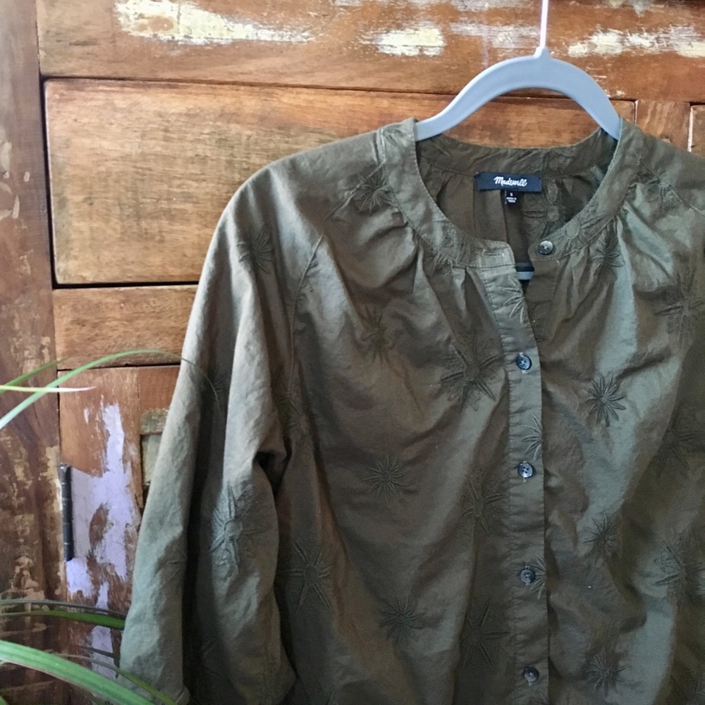Embroidered Madewell Top